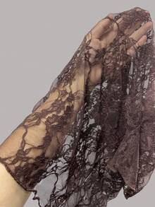 Olithes Conjunto de 2 piezas: Mono de verano sexi tipo tirantes de moda para mujer + Top corto de manga corta con estampado total ajustado - Café integral - Ver 4