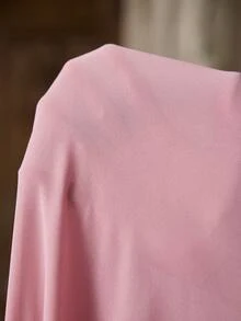 SHEIN Pink Summer Elegant Maternity Dress For Photoshoot,Pregnant Wedding Clothes,Solid Color Ruched Design Comfortable Camisole Dress - Pink - View 7
