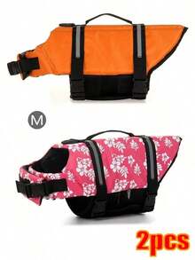 Dog Life Jacket Reflective Adjustable Summer Large Dogs Swimwear Vest Surfing Sailboat Enhanced Buoyancy Pet Life Jacket Reflective Dog Life Jacket For Secure Water And Ocean Frolic - Multicolor - View 7