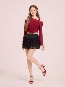CUCCOO DOLLMOD Sandalias de tacón para mujer - Burdeos - Ver 6