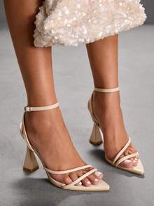 CUCCOO SZL Women's Heeled Sandals, Fashionable And Elegant For Commuting In Summer Spring Shoes - Apricot - View 8