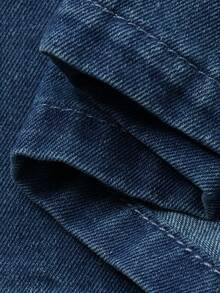 DAZY Conjunto de top con lazo y pantalones vaqueros casuales para mujer, vestido de invitada de boda de verano para mujer - Azul - Ver 10