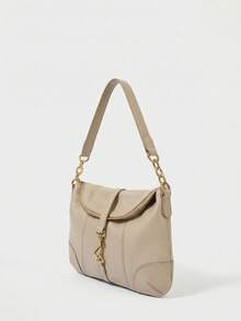 Bolso de hombro HOBO para mujer, bolso de mano versátil y de moda para el transporte - Beis - Ver 2