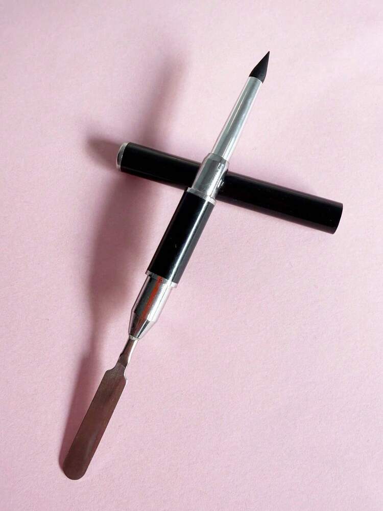 1支美甲硅胶笔，亚克力3D花朵雕刻点钻模具工具，切片勺，凝胶雕塑双头美甲DIY礼物，送给她的情人节礼物 - 彩色 - 查看 4