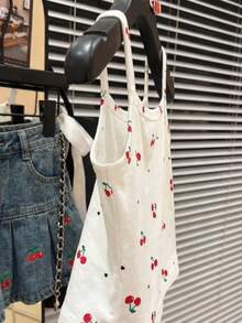 SHEIN 这款少女芭蕾舞风格迷你爱心樱桃印花吊带背心，时尚休闲，适合夏季穿着，可爱又百搭。它既适合夏天，也是夏季外出必备单品，韩版风格，舒适百搭，是春夏休闲装的理想之选。这款吊带背心采用可爱芭蕾舞元素，饰有爱心和樱桃印花图案，是夏季新款，也是春夏时尚单品。 - 彩色 - 查看 3