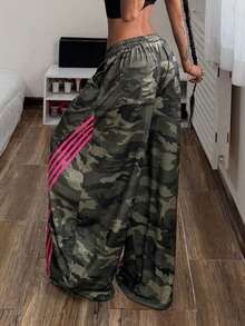 Muchica Quần nỉ nữ dệt kim họa tiết rằn ri phối nhiều mảnh, thêu ruy băng. - Nhiều màu - Xem 2