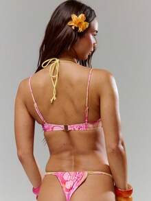 Musera Resort Quần bikini hai dây xếp ly đính hạt cườm, thích hợp mặc đi biển trong kỳ nghỉ hè, du lịch Casa Calypso. - Nhiều màu - Xem 4