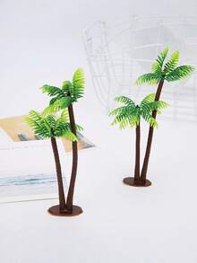 5/8/10件装仿真水草椰子树微型植物沙盘游戏模型水族箱景观仿真椰子树 - 彩色 - 查看 4