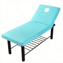 1pc Massage Table Sheet, Massage Bed Cover With Face Hole, Fitted Sheet Massage Table Cover, Perfect For Beauty Salons - Multicolor - View 10