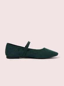 CUCCOO DOLLMOD Sepatu Flat Wanita Kasual Serbaguna untuk Perjalanan Sehari-hari, Cocok untuk Natal dan Musim Semi. - Hijau. - View 9