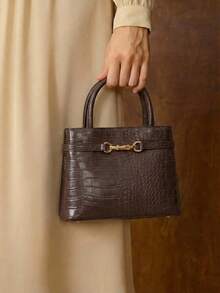 Patrón de cocodrilo de café