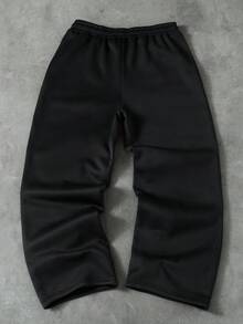 PAVTROS Men's Cross Print Drawstring Waist Wide Leg Casual Sweatpants Goth Bottoms Cross Pants Sweat Pants For Men Religious Clothing Goth Sweatpants - Black - View 2