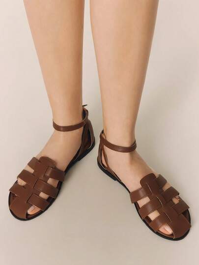 Styleloop Ladies, Buckles, Trim, Flat Sandals