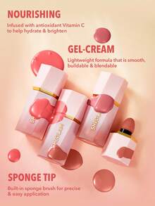 SHEGLAM Color Bloom 液體腮紅-熱門液體腮紅液體防水持久高色素不褪色自然持久光澤輕盈臉部彩妝 品牌 美容 化妝 化妝品 適合女性與女孩 完美搭配夏季春季 Y2K 時尚 流行 生日 母親節禮物 假期 派對準備就緒 最佳顏色 - Hot Topic - 查看 4