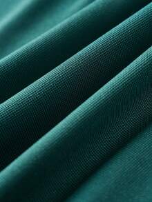 Airaco Summer Celebration Season Green Half-Zip Striped Breathable Polo Shirt, Luxury Date & Casual Wear For Men - Dark Green - View 4