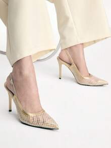 Mnmlis Tacones para mujer - Beis - Ver 8