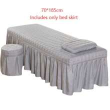 美容院床单 沙龙加厚床垫 美容床裙 带面部开口的床罩 身体按摩SPA床罩 - 彩色 - 查看 11