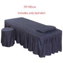 美容院床单 沙龙加厚床垫 美容床裙 带面部开口的床罩 身体按摩SPA床罩 - 彩色 - 查看 10