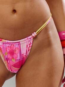 Musera Resort Quần bikini hai dây xếp ly đính hạt cườm, thích hợp mặc đi biển trong kỳ nghỉ hè, du lịch Casa Calypso. - Nhiều màu - Xem 6