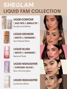SHEGLAM Precision Sculpt Liquid Contour Duo-Clay Brand Beauty Makeup Face Paint Cosmetic For Women Girls Perfect For Spring Summer Ideal For Y2K Fancy Fashion Suitable For Birthday Mother'S Day Gift Rave Party Ready Best Color - Clay - View 9