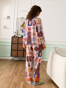 Chillnights Bộ đồ ngủ nữ trẻ trung, kẻ sọc phối màu, xếp ly phía trước. - Nhiều màu - Xem 2