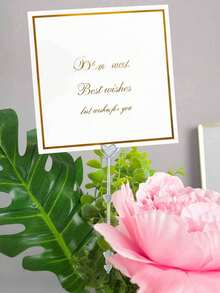 Wedding And Valentine's Day Card Holder, Heart-Shaped Table Decoration, Suitable For Bouquet Arrangement And Party Decoration - Love Bouquet Card - View 3