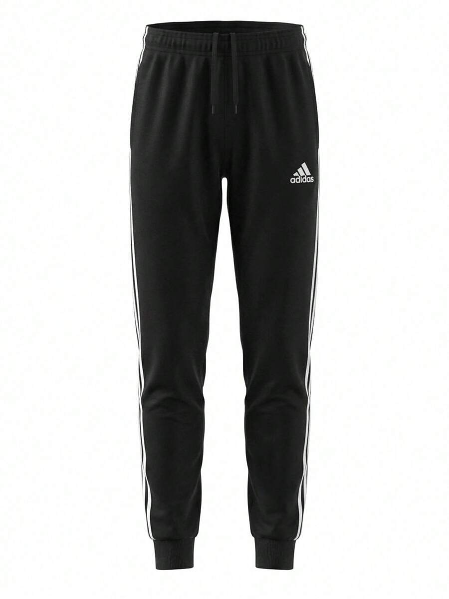 Adidas Essentials Men's 3-Stripes Pants Black - Black - View 1