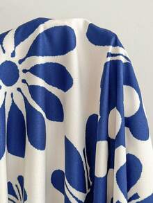 Soleia 女士度假休闲印花吊带背心和迷你裙两件套 - 藍白色 - 查看 4