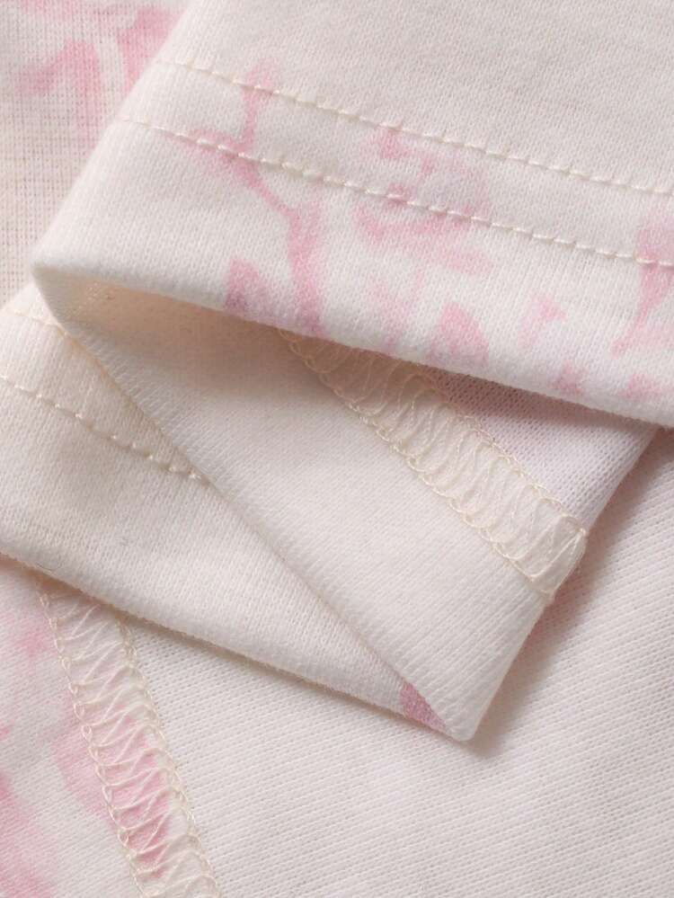 Summer Colorblock Lace Patchwork Ditsy Floral Women Pajama Set