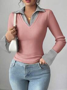 Women Outdoor Shirts - Old Rose - View 6