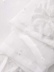 DAZY Young Girls Hooded Textured Fabric Design Jacket - White - View 8