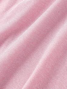 SHEIN MOD Women's Pink Ruched Bust Mermaid Long Dress – Beachwear, Date, Party, Women's Summer And Spring Wear, Spring Break, Vacation, Picnic, Festival, Birthday Outfit - Pink - View 5