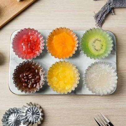 Bộ 20/200 khuôn bánh tart, thích hợp làm bánh muffin, cupcake, pudding, khay nướng chống dính, kích thước 7.5cm/2.95in, dụng cụ làm bánh màu bạc, khuôn bánh ngọt.