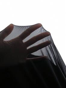 MaterniChic 孕妇性感海星亮片装饰露背吊带连衣裙，夏季 - 黑色 - 查看 7