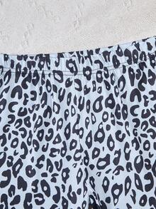 Teenage Girls' Casual Street-Style Grey Printed Loose T-Shirt Set, Summer Tops, Fashionable Design Suitable For Vacation, Travel, Campus And Daily Wear - Black - View 7