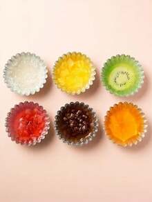 20/200pcs Tart Molds, Suitable For Muffins, Cupcakes, Pudding, Non-Stick Baking Trays, 7.5cm/2.95in Silver Baking Tools, Cake Pastry Molds - Silver - View 2