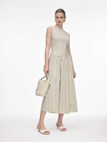 Mnmlis Sandalias de tacón alto minimalistas y versátiles de moda para mujer, de verano - Albaricoque - Ver 2