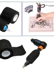 1/6/12/24 unidades de fita adesiva elástica colorida para esportes, ideal para tatuagens, Halloween, animais de estimação, tornozelos e outras ocasiões. Fita antiderrapante para tatuagens, ideal para iniciantes e tatuadores experientes. Também serve como kit de primeiros socorros. - Multicolorido - Ver 5