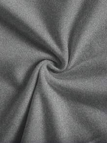 Resyla 女士字母印花圆领短袖休闲露脐T恤 - 深灰色 - 查看 4