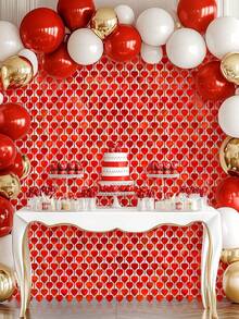 Bộ trang trí ngày Valentine - Trang trí tiệc - Rèm tua rua hình trái tim màu đỏ ánh kim, phông nền tiệc lãng mạn, phông nền chụp ảnh ngày Valentine, phông nền ruy băng cho sinh nhật/lễ đính hôn/đám cưới/tiệc tùng/kỷ niệm. - Nhiều màu - Xem 2