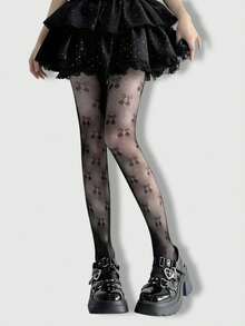 ROMWE Goth Women's Pantyhose/Tights/Leggings/Skinny Pants - Black - View 3