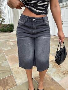 Alexandranx Women's Loose Casual Retro Denim Shorts, New Summer Style - Blue - View 5