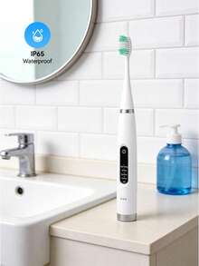 Teckwe 電動牙齒清潔套組 電動牙刷家用牙齒清潔設備 防水牙齒清潔 - 白色 - 查看 5