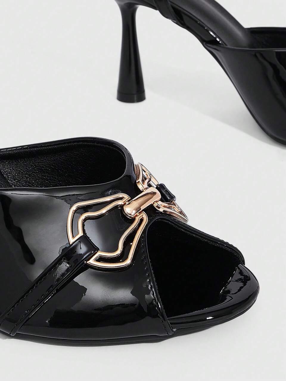 CUCCOO SZL Summer Elegant High Heel Shoes With Latex Pad, Lightweight Non-Slip Fashion Buckle Sandals Spring Shoes