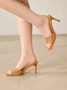 MOTF WOMEN HEELED SANDALS - Brown - View 5