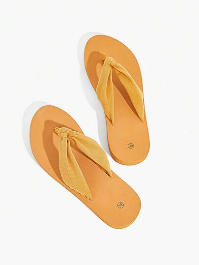 Grefit Women's Flip-Flops, Soft And Comfortable High-Elastic Soles, Arch Support, Thick-Soled Non-Slip Home Slippers, Seaside Vacation Beach Shoes