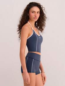 Athîral Ensemble sport décontracté femme à rayures bicolores - Gris - Voir 5