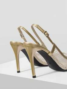 Mnmlis Tacones para mujer - Beis - Ver 5