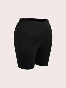 Muchica Bộ đồ nữ cỡ lớn, màu trơn, cổ tròn, tay ngắn, kiểu dáng thường ngày gồm áo thun và quần short, thích hợp cho mùa xuân/hè. - Nhiều màu - Xem 8