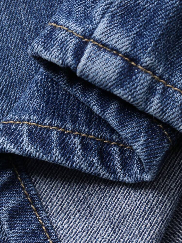 Women's Casual Denim Suit - Loose Fit Collared Shirt And Relaxed Pants